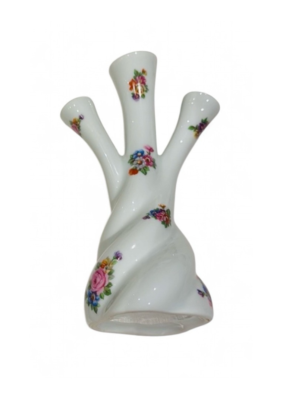 Vintage LIMOGES Triple Bud Vase
